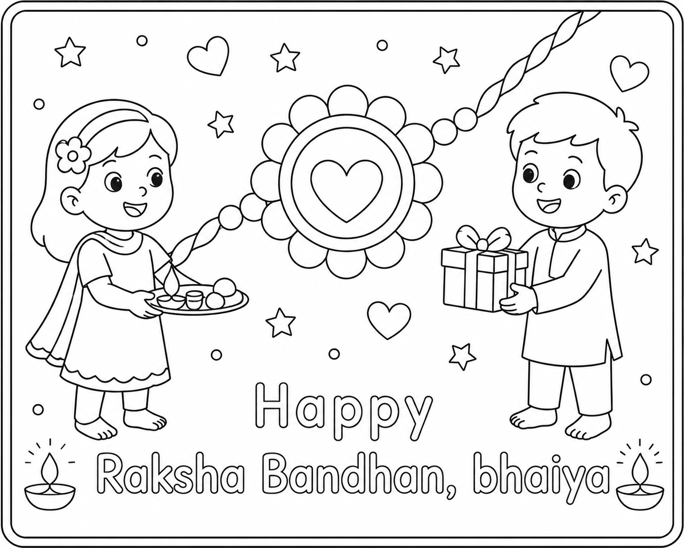 Raksha Bandhan Celebration Greeting Card